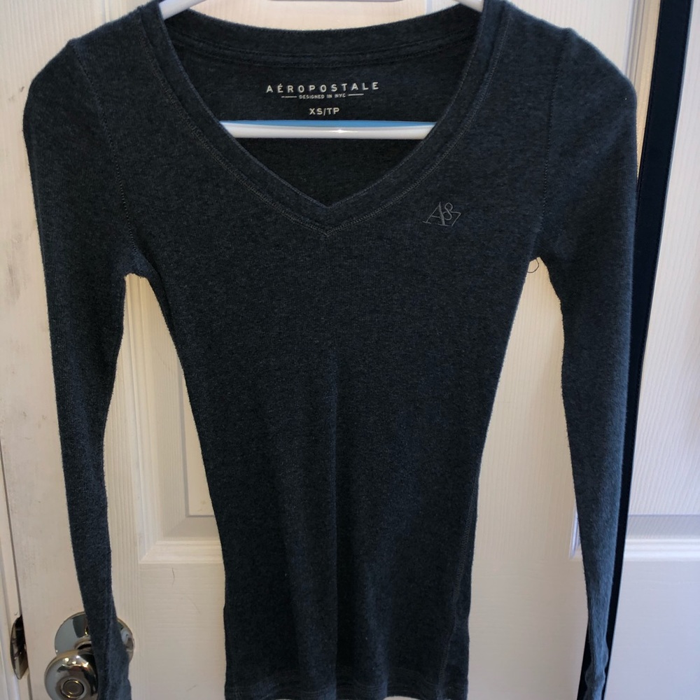 Abercrombie & Fitch slim fitted v neck long sleeve
